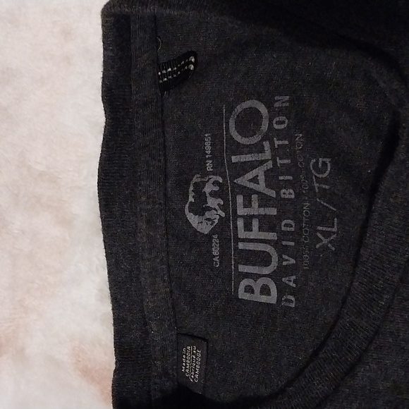 Buffalo David Bitton Body Fit-shirt Dark Grey sz XL - Picture 5 of 6